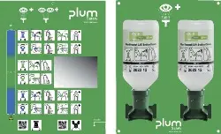 Produktfoto 1 von 5715205469419 Augenspülstation, 2x 500 ml 0,9 % Natriumchloridl. -plum-