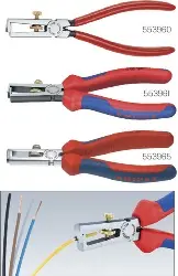 Produktfoto 1 von 11 05 160 KNIPEX Abisolierzange, verchromter Kopf
