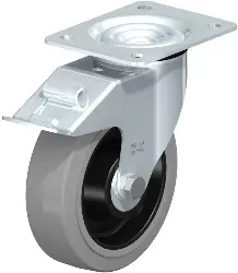 Produktfoto 1 von LE-POEV 160XK-FI-SG BLICKLE Stahlblech-Lenkrolle mit Anschraubplatte