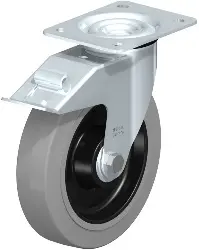 Produktfoto 1 von LE-POEV 200XK-FI-SG BLICKLE Stahlblech-Lenkrolle mit Anschraubplatte