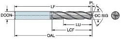 Produktfoto 1 von 86011000043A0GMX1BM CoroDrill® 860 Vollhartmetallbohrer