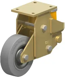 Produktfoto 1 von BSFE-SE 160K-SG BLICKLE Stahlgeschweißte Schwerlast-Bockrolle mit PU-Feder