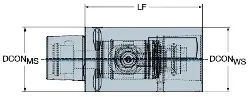 C8QCC8145 SANDVIK Coromant Capto Verlängerung mit Schnellwechsel