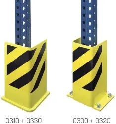 Produktfoto 1 von 330010 Anfahrschutzprofil L-Form Höhe 400 mm, Stahlblech 5 mm