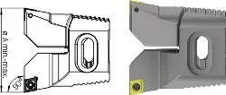 Produktfoto 1 von 434.020.024.006 Synchro-Wendeplattenhalter 90° CC.. 0602.., A= 23,5 - 30,5 mm