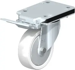 Produktfoto 1 von LK-SPO 125G-3-IS-FA BLICKLE Stahlblech-Lenkrolle, schwere Ausführung