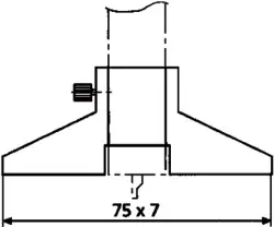 Produktfoto 1 von 4102020 Messbrücke für Messschieber Digital, 75x7 MAHR