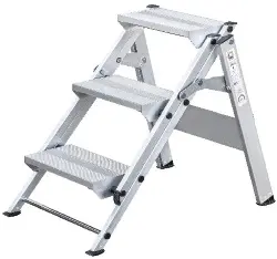 Produktfoto 1 von 55002 Aluminium-Klapp-Treppe 2 Stufen, ohne Bügel