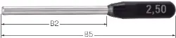 M155-0,10 Prüfstift Gen.1=0,001mm m.Griff 0,10mmx53mm