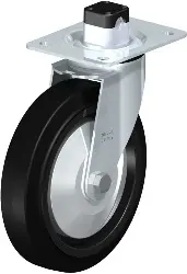 Produktfoto 1 von LE-POEV 200XKA-CS11-FA BLICKLE Stahlblech-Lenkrolle mit Anschraubplatte