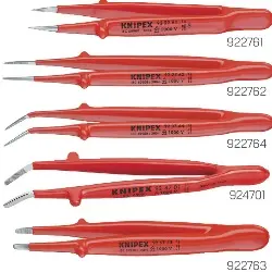Produktfoto 1 von 92 67 63 KNIPEX-Präzisions-Pinzette isoliert