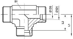 Produktfoto 1 von T22ZL71 EO2 T-Stutzen