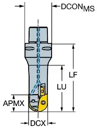 R21640C4080 SANDVIK COROMILL Kugelschaftfräser. R216