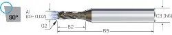 2.CMC42.A8Z3.800.1 CrazyMill Cool P&S VHM SNP 2,5xD,UNI, IK, Z3, 8,00 MIKRON