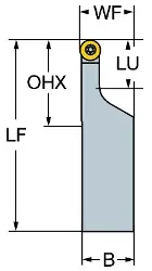 Produktfoto 1 von SRACR204D SANDVIK T-MAX U-Halter