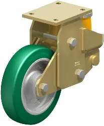 Produktfoto 1 von BSFE-GST 200K BLICKLE Stahlgeschweißte Schwerlast-Bockrolle mit PU-Feder