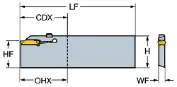 Produktfoto 1 von LF123R12093B1 SANDVIK Corocut 1-2 Einsätze