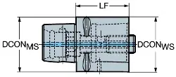 Produktfoto 1 von C33910132035 SANDVIK COROMANT CAPTO-Zwischenhalter