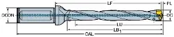 Produktfoto 1 von 87011008L168 SANDVIK CoroDrill 870 Wechselkopfbohrer ISO 9766