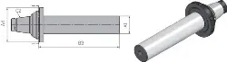 Produktfoto 1 von 339125000 Prüfdorn Quick Flex Werksnorm ER-25QF 25x115mm WTO