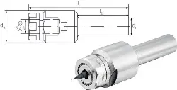 Produktfoto 1 von CM-CE-R016-046-4-A Schnelllaufspindel mini EX TBE1304.16 CoolSpeed