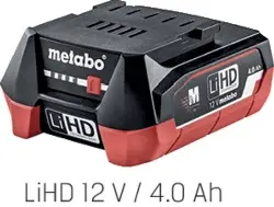 Produktfoto 1 von 625406000 Akku Li-Ion 12 V, 2.0 Ah - metabo -