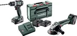 Produktfoto 1 von 685233000 Akku-Bohrschrauber-Set 18 V BS18LBL+W18LBL9-125 4,0/2,0 Ah