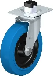 LE-POEV 200XR-CS11-SB BLICKLE Stahlblech-Lenkrolle mit Anschraubplatte