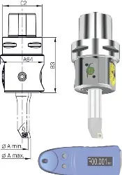 Produktfoto 1 von PSC40-FBHO-DE-1665 Ausdrehkopf Modular digital ISO26623-1 PSC 40x 9,75- 88,1