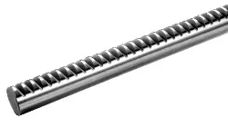 Produktfoto 1 von 22863200 Rundzahnstange aus Stahl,Modul=1,5, Drm.=15 mm h6, L=1000 mm
