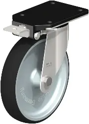 Produktfoto 1 von LEX-PATH 200G-IS BLICKLE Edelstahl-Lenkrolle mit Anschraubplatte