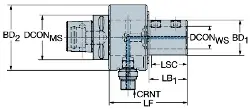 Produktfoto 1 von C539127CCH20120 SANDVIK Coromant Capto Reduzieradapter