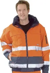 Produktfoto 1 von 2046048 Warnschutz-Comfortjacke orange/marine, Gr. M