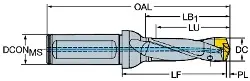870140014L203 SANDVIK CoroDrill 870 Wechselkopfbohrer ISO 9766