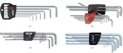 36453 Sechskant-Kugelkopf Stift- schlüsselsatz im Halter, 11tlg