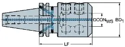 Produktfoto 1 von 392555234025090 SANDVIK Adapter für Planfräser
