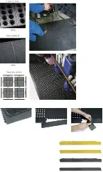 Produktfoto 1 von 16031 Bodenbelag Yoga Octa Oil schwarz, 90 x 90 cm -MILTEX-