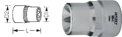 Produktfoto 1 von 900-E24 Steckschl.-Einsatz E24 TORX, 1/2', -HAZET-