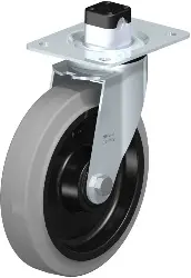 Produktfoto 1 von LE-POEV 200XKA-CS11-SG BLICKLE Stahlblech-Lenkrolle mit Anschraubplatte