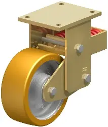 Produktfoto 1 von BSFN-GTH 202K BLICKLE Stahlgeschweißte Schwerlast-Bockrolle mit Stahlfeder