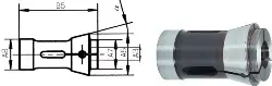 Produktfoto 1 von 10130012600 Druckspannzange 185-E, rund DIN 6343-R60 26,00mm FAHRION