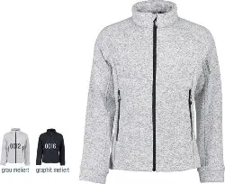 Produktfoto 1 von 0826230013 Gesteppte Fleece Herrenjacke Gr. 3XL, graphit meliert -ID-
