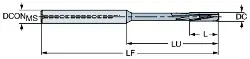 Produktfoto 1 von 835T0700A1PF1024 SANDVIK Reibahle