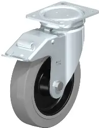 Produktfoto 1 von LU-POEV 200R-FI-SG BLICKLE Stahlblech-Lenkrolle, schwere, geschlossene Ausf.