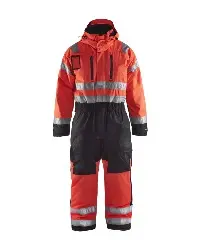 Produktfoto 1 von 676319775599 HighVis Winteroverall HighVis Rot/Schwarz C46