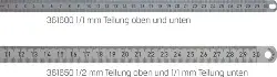 Produktfoto 1 von 9621100SR / 963100040 Stahlmaßstab, INOX 1000 mm, Teilung mm/mm BMI