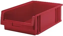 018500221 Kunststoff-Sichtlagerkästen rot