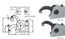 Produktfoto 1 von BSP-CB10-6 Compact-Spanner BAS-CB Befestigungsbohrung geschloss.