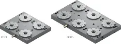 Produktfoto 1 von S804-726 Schnellverschlußplatte classic hydraulisch, 4 Spannelemente