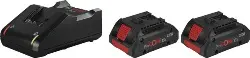 Produktfoto 1 von 1600A01BA3 Akku-Set 18 V ProCORE 2x 4.0 Ah + GAL 18V-40 -BOSCH-